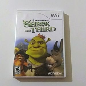 - Shrek The Third Wii Video Game in Case and Instructions.** Tested